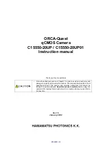 Hamamatsu Photonics C15550-20UP Instruction Manual preview