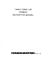 Hamamatsu Photonics C2400-60 Instruction Manual preview