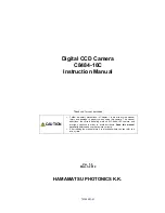 Предварительный просмотр 1 страницы Hamamatsu Photonics C8484-16C Instruction Manual