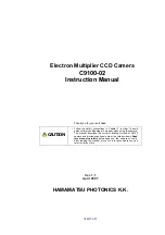 Hamamatsu Photonics C9100-02 Instruction Manual preview