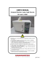 Предварительный просмотр 1 страницы Hamamatsu Photonics EX-mini L12530 User Manual