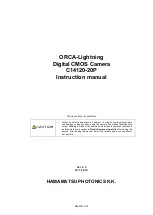 Preview for 1 page of Hamamatsu Photonics ORCA-Lighting C14120-20P Instruction Manual