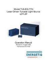 Предварительный просмотр 1 страницы Hamamatsu ENERGETIQ LDTLS TLS-EQ-77H Operation Manual