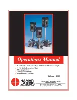 HAMAR LASER A-1519 Series Operation Manual preview