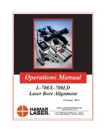 Preview for 1 page of HAMAR LASER L-708 Operation Manual