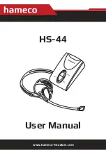 Preview for 1 page of HAMECO HS-44 User Manual