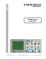 Preview for 1 page of Hameg HM 2005 Manual