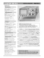 Preview for 3 page of Hameg HM 203-6 User Manual