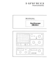 Preview for 1 page of Hameg HM 203-7 Manual