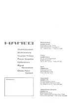 Preview for 38 page of Hameg HM 205 Manual