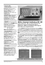 Preview for 4 page of Hameg HM 303-5 Service Manual