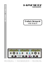 Hameg HM 7042-4 Manual preview