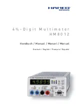 Preview for 1 page of Hameg HM 8012 Manual