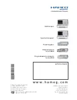 Preview for 36 page of Hameg HM2005-2 User Manual