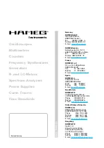 Preview for 36 page of Hameg HM404-2.02 Manual