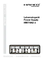 Hameg HM7042-3 Operation Manual preview