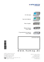 Preview for 22 page of Hameg HM7042-5 Service Manual