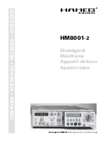 Hameg HM8001-2 Manual preview