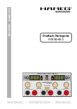 Предварительный просмотр 1 страницы Hameg HM8040-3 Manual