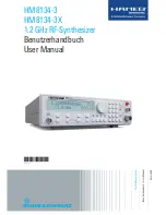 Hameg HM8134-3 User Manual preview