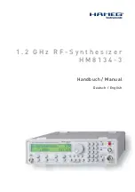 Hameg HM8134-3X Handbuch Manual preview