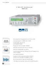 Предварительный просмотр 6 страницы Hameg HM8135-X Manual