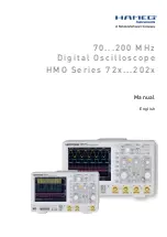 Preview for 1 page of Hameg HMO Series Manual