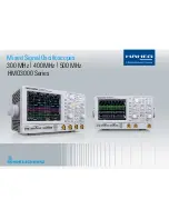 Hameg HMO3000 Series Technical Data Manual предпросмотр