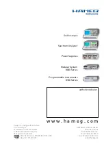 Preview for 8 page of Hameg IEEE-488 Fitting Instruction