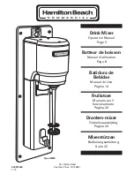 Hamilton Beach Commercial 840210400 Operation Manual preview