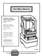 Hamilton Beach Commercial BBE0755 Operation Manual предпросмотр