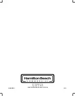 Preview for 70 page of Hamilton Beach Commercial GJ33 Operation Manual