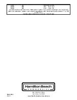 Preview for 16 page of Hamilton Beach Commercial HBB255 Series Operation Manual