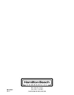 Preview for 88 page of Hamilton Beach Commercial HBF510 Operation Manual