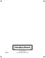 Preview for 92 page of Hamilton Beach Commercial HJE960 Series Operation Manual