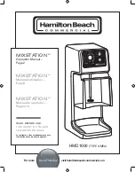 Предварительный просмотр 1 страницы Hamilton Beach Commercial MIXSTATION HMD1000 Operation Manual