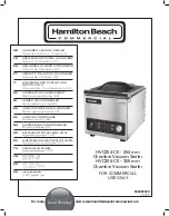 Hamilton Beach Commercial PrimaVac HVC254-CE Operation Manual preview