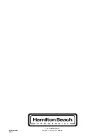 Preview for 40 page of Hamilton Beach Commercial Tempest BBT0650 Operation Manual