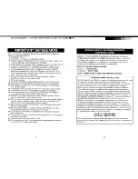 Preview for 2 page of HAMILTON BEACH/PROCTOR SILEX 31410 Use & Care Manual