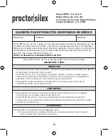 Preview for 18 page of HAMILTON BEACH/PROCTOR SILEX E160BY Manual