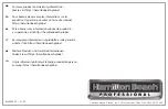 Preview for 64 page of Hamilton Beach Professional M47 Operation Manual - Original Instructions