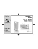 Hamilton Beach 04385 - True Air Glow Allergen Reducer 4385 Use & Care Manual preview