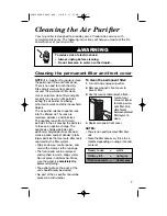 Preview for 7 page of Hamilton Beach 04492F - Tower Air Purifier User Manual