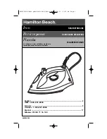 Предварительный просмотр 1 страницы Hamilton Beach 14670 Use & Care Manual