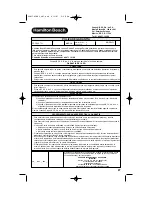 Preview for 27 page of Hamilton Beach 14870 - Digital Iron With Nonstick Soleplate Use & Care Manual