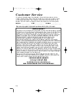 Предварительный просмотр 10 страницы Hamilton Beach 2254 Instruction Manual