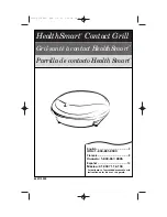 Preview for 1 page of Hamilton Beach 25265 - HealthSmart Grill, Large Instruction Manual