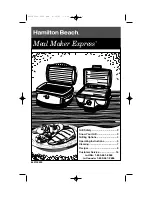 Hamilton Beach 25275 Operating Instructions Manual предпросмотр