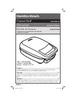Hamilton Beach 25357 Use & Care Manual preview
