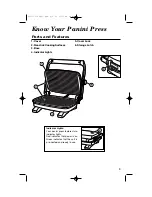 Предварительный просмотр 3 страницы Hamilton Beach 25450 - Panini Press Gourmet Sandwich Maker Operating Instructions Manual